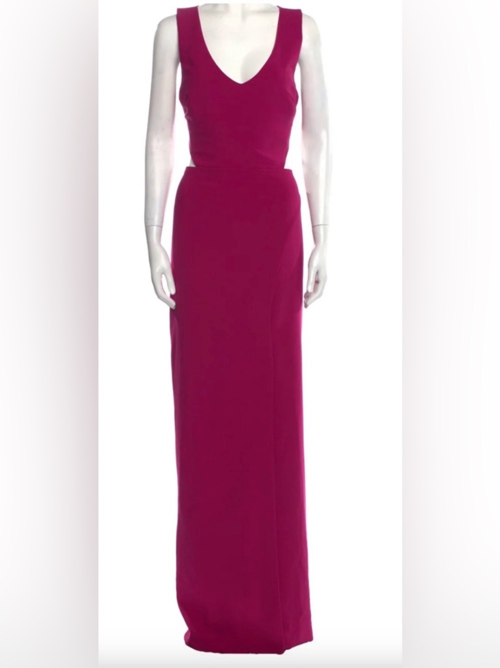 Nicole Miller Deep Fuchsia/Red Maxi Dress